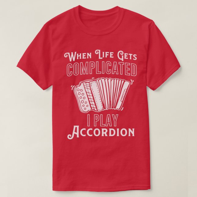 T-shirt Accordion Concertina Melodeon Piano Accordion Cade (Design devant)