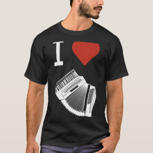 T-shirt Accordion musicien Instrument de musique musique f