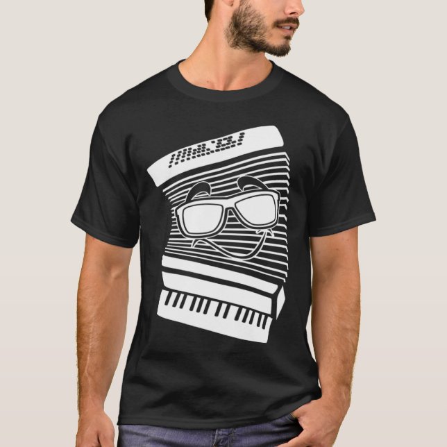 T-shirt Accordion Sunglasses Air Accordion Musician Accord (Devant)