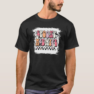 T-shirt Accoucheuse Florale Fantôme Groovy Époumonant Hall