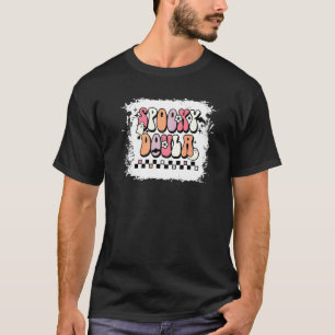 T-shirt Accoucheuse Groovy Fantomatique Fleurie Halloween