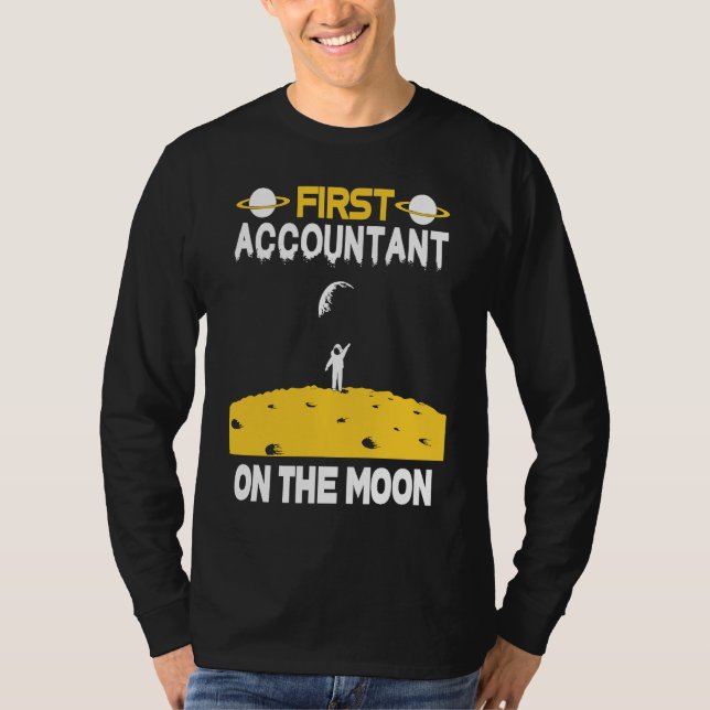 T-shirt Accountant On The Moon (Devant)