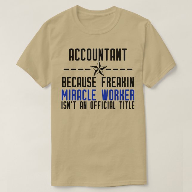 T-shirt Accountant Pride (Design devant)