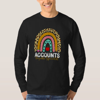 T-shirt Accounts Payable Specialist Leopard Rainbow Accoun