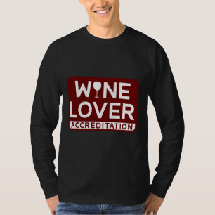 T-shirt Accréditation Vin Pour Boire