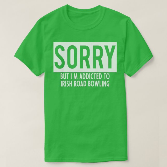 T-shirt accro à Irish Road Bowling T (Design devant)