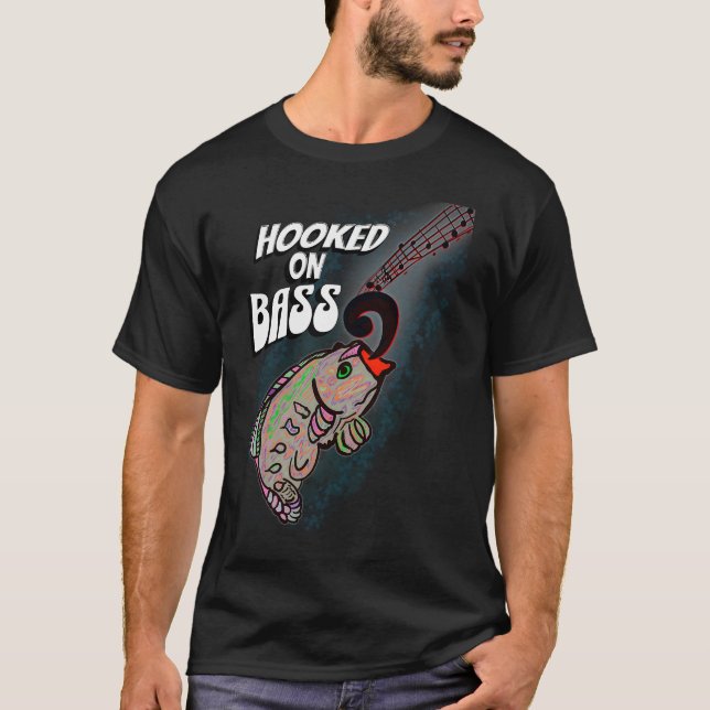 T-shirt Accro à la basse (Devant)