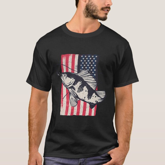 T-shirt Accro à la pêche (Devant)