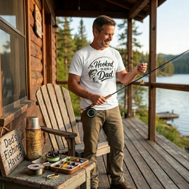 T-shirt Accro à la vie de papa (Créateur téléchargé)