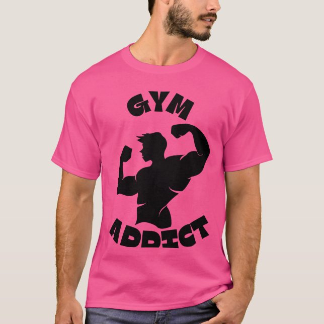 T-Shirt Accro au Gym (Devant)