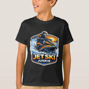 T-shirt Accro au jet ski propriétaire de jetski drogué drô