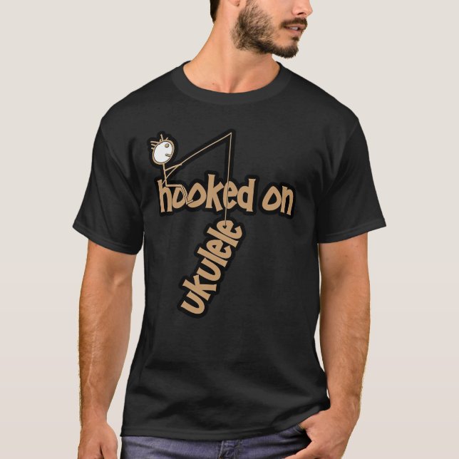 T-shirt Accro au Ukulele (Devant)