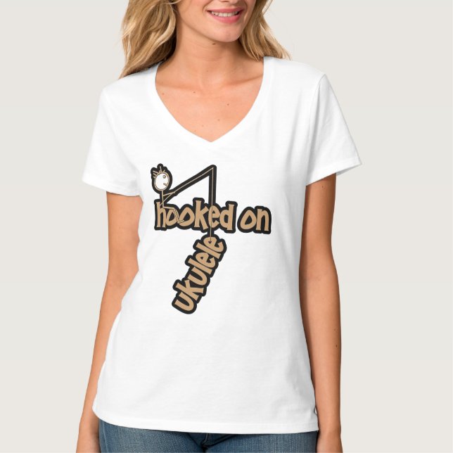 T-shirt Accro au Ukulele (Devant)