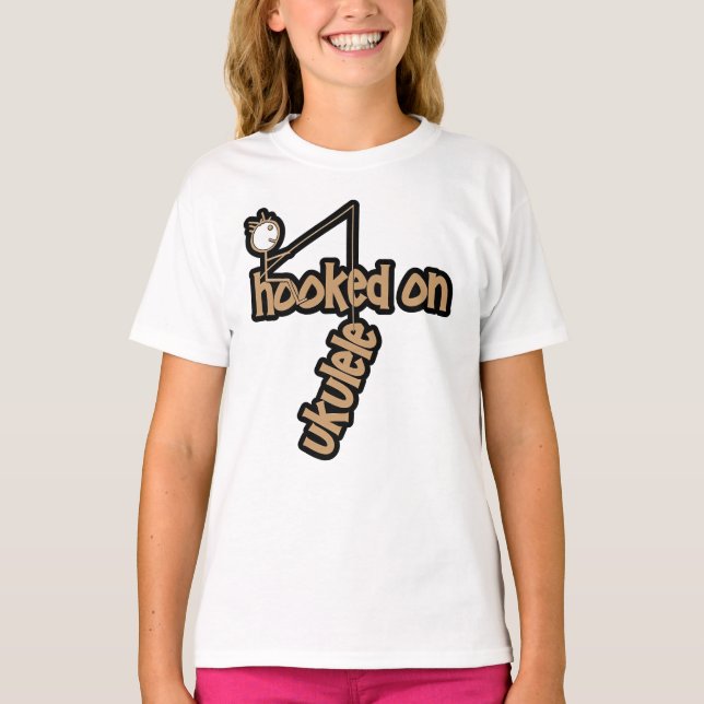 T-shirt Accro au Ukulele (Devant)