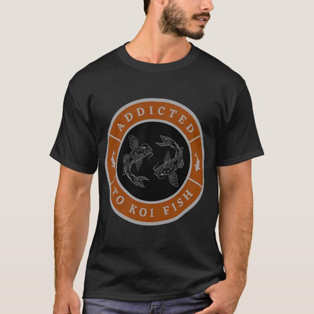 T-shirt Accro aux carpes koï (Devant)