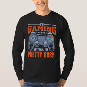 T-shirt Accro aux jeux vidéo Joueurs en ligne Développeur 