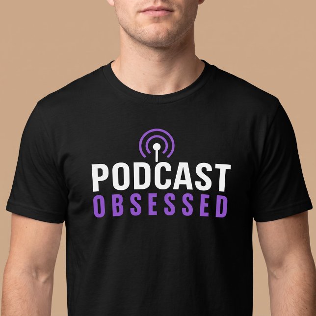 T-shirt Accro aux podcasts (Créateur téléchargé)