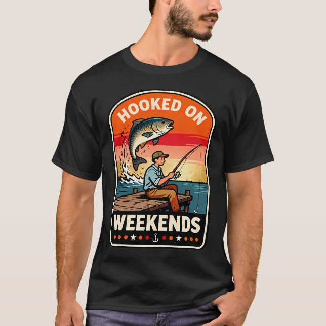 T-shirt Accro aux week-ends (Devant)