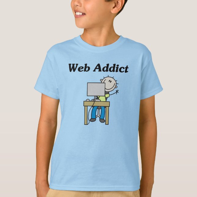 T-shirt Accro du Web (Devant)
