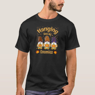 T-shirt Accrochage Avec Mes Gnomes Gnomes D'Halloween Tena