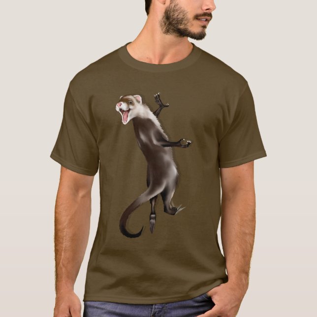 T-shirt accrochant de furet (Devant)
