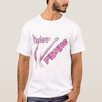 T-shirt Accroché À La Pêche Crochet Rose
