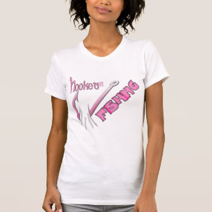 T-shirt Accroché À La Pêche Crochet Rose
