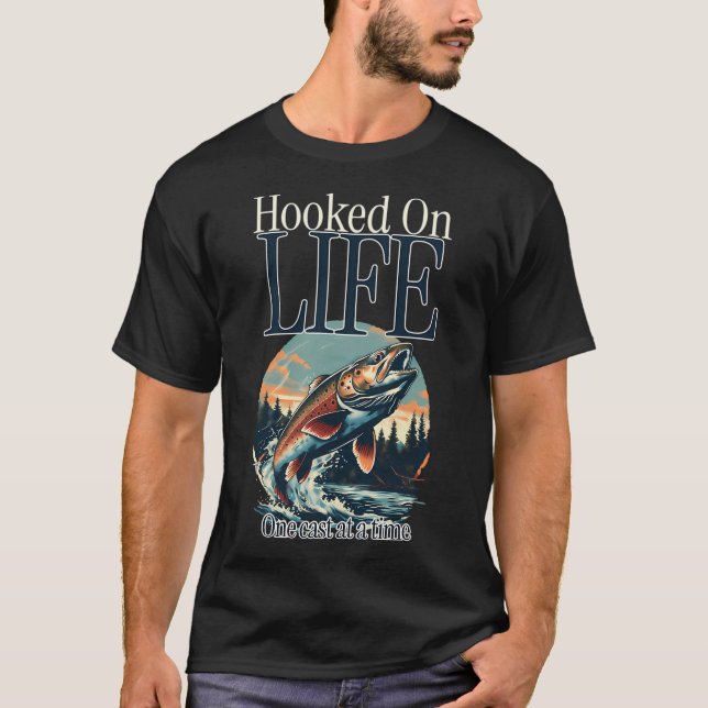 T-shirt Accroché à la vie un casting à la fois (Devant)