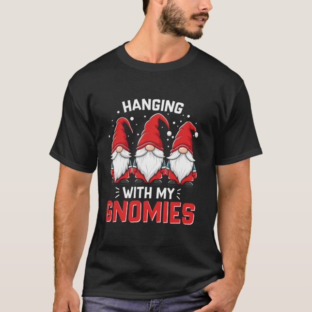 T-shirt Accroché à mes gnomes  (Devant)
