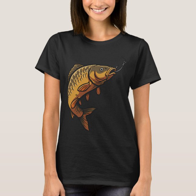 T-shirt Accroché à une prise en or (Devant)