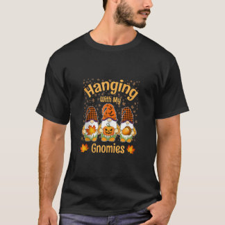 T-shirt Accroché Avec Mes Gnomes Drôle De Gnome D'Hallowee