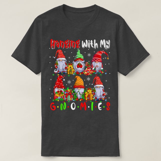 T-shirt Accroche Avec Mes Gnomies Mignons Si Gnomes Lumièr (Design devant)