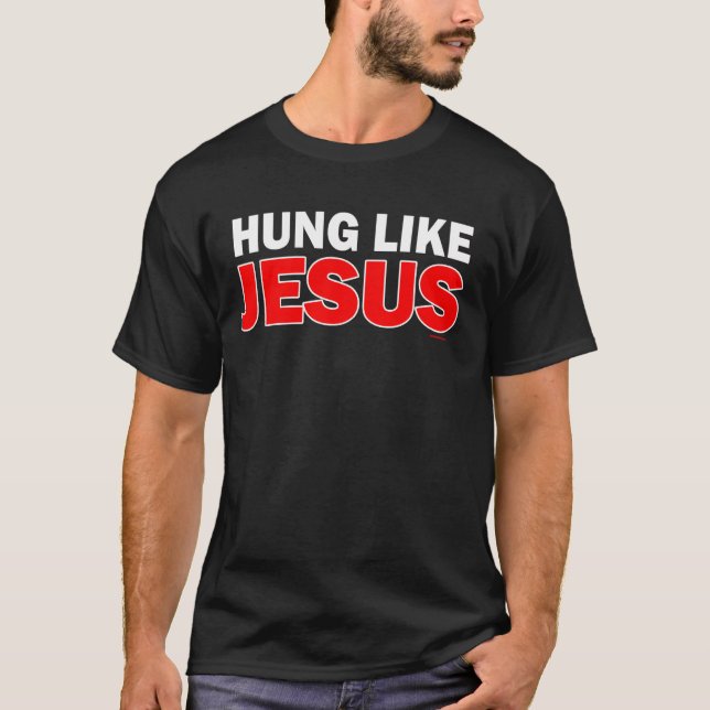 T-shirt Accroché comme Jésus (Devant)