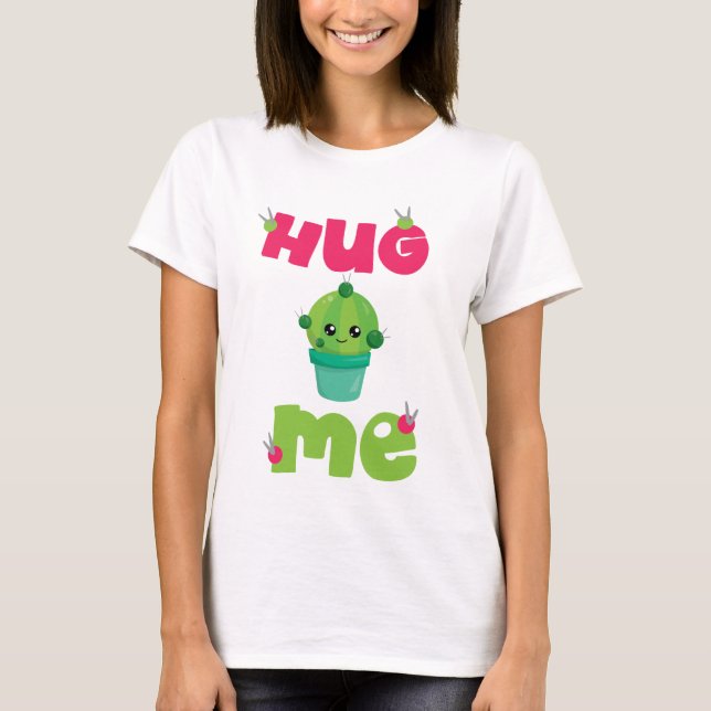 T-shirt Accroche-moi cactus (Devant)