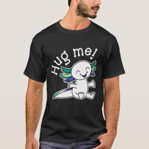T-shirt Accroche-moi ! Mignon Axolotl dans les couleurs Ga