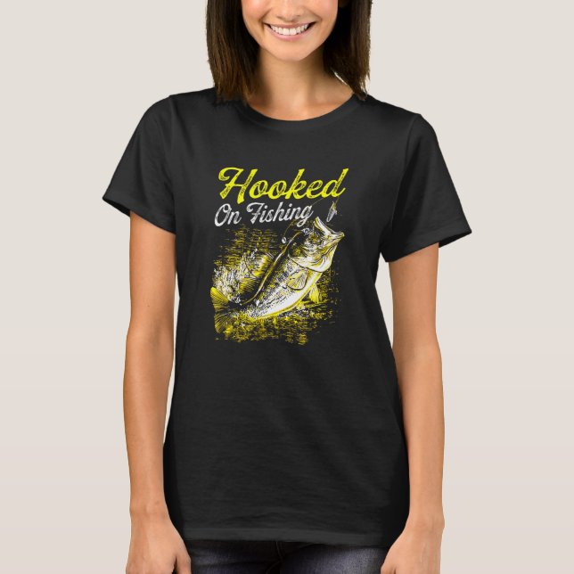 T-shirt Accroché Sur Pêcheur De Basse Pêche (Devant)