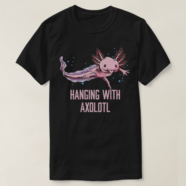 T-shirt Accrocher avec Axolotl Funny Salamander Humour Amp (Design devant)