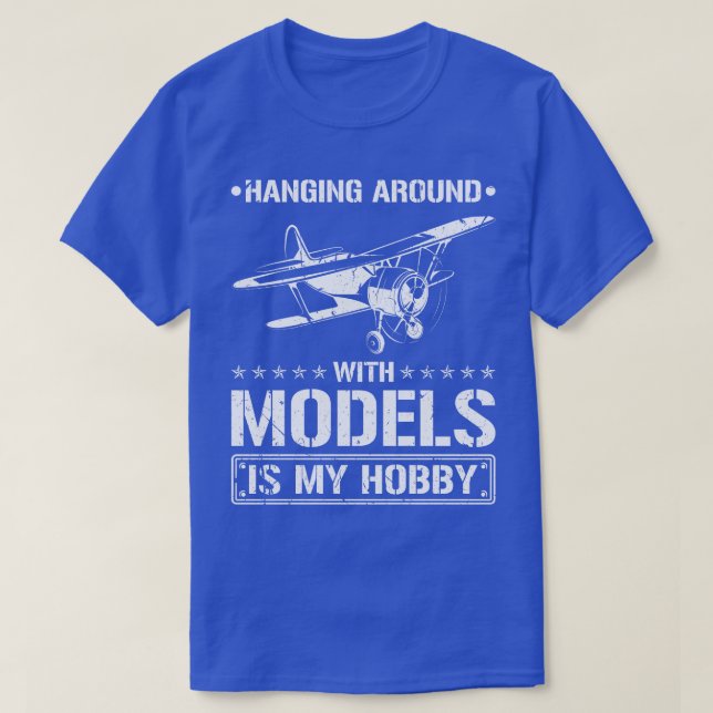 T-shirt Accrocher avec les modèles Avion RC Vol (Design devant)