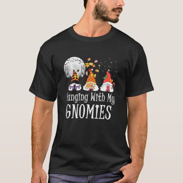 T-shirt Accrocher Avec Mes Gnomies Pajama, Pajamas Pour Fe (Devant)