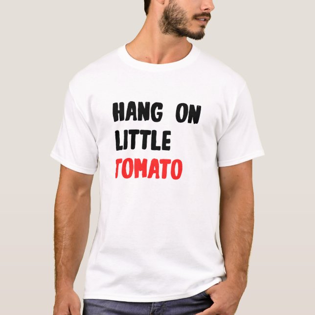 T-shirt Accrocher sur la petite tomate (Devant)