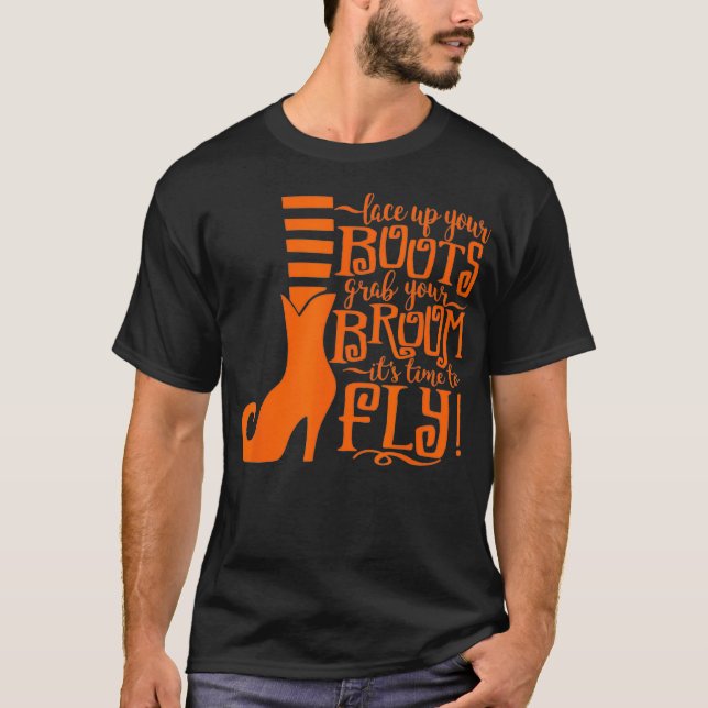 T-shirt Accrochez vos bottes à votre chambre Il est temps  (Devant)