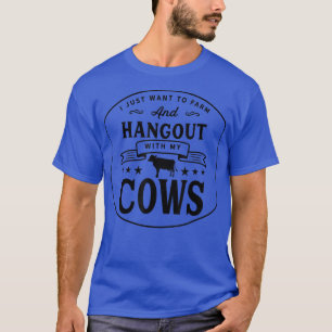 T-shirt Accrochez-vous à mon élevage de vaches agricoles46