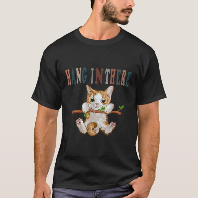 T-shirt Accrochez-Vous Là Baby Cat T (Devant)