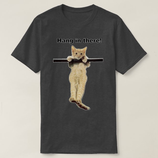 T-shirt accrochez-vous là bébé chaton chaton mignon chaton (Design devant)