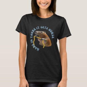 T-shirt Accrochez-Vous Là, Ça Va Pire. Capybara.