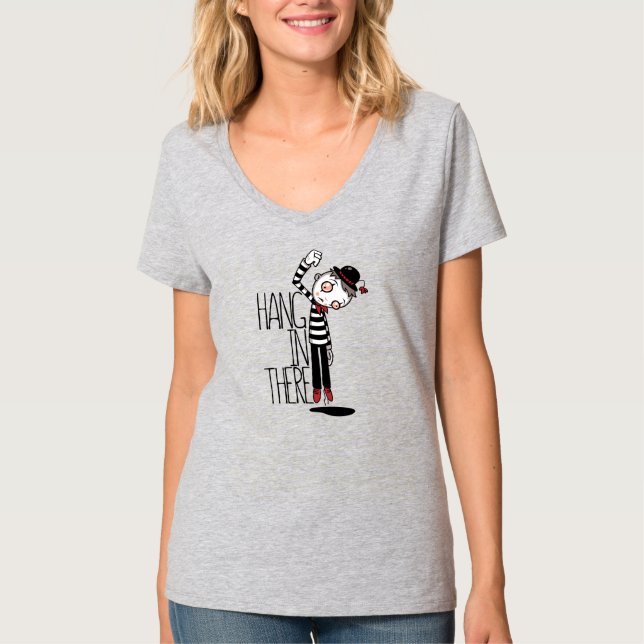 T-shirt Accrochez-Vous Là Mime (Devant)