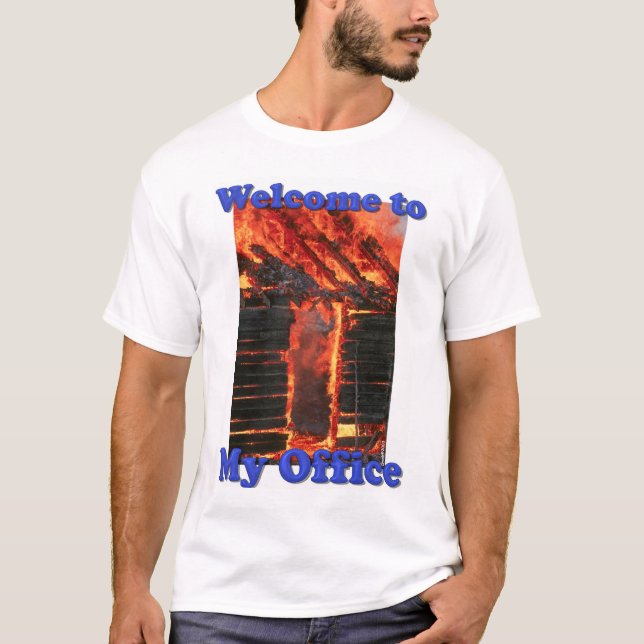 T-shirt Accueil à mon bureau (Devant)