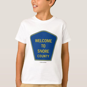 T-shirt Accueil à ronfler comté (signes)