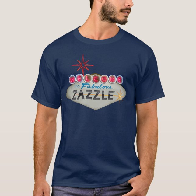 T-shirt Accueil à Zazzle fabuleux (Devant)