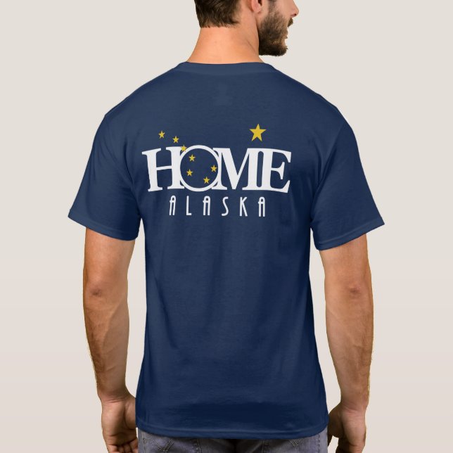 T-shirt ACCUEIL Alaska (impression arrière) (Dos)